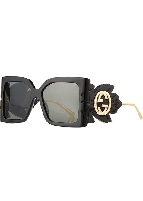 gucci men's square frame acetate brown sunglasses|oversized gucci sunglasses for men.